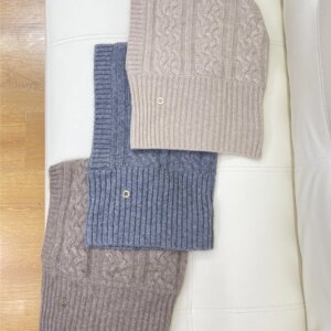 High Quality Twisted Knitted Hat Scarf One-Piece Hat With Neck and Neck Cover Warm Cap