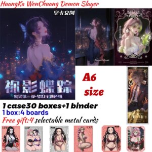 2025 Newest HuangKa WenChuang Demon Slayer 3 Borads Collection Card Shinobu Japanese Anime Trading Mitsuri Hobbies Gift