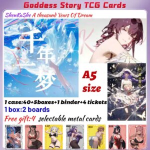 2025 Newest ShenKaShe A thousand Years Of Dream A5 Boards Postcard Waifu Acrylic Card Anime Rare Hobby Collection ACG Girls