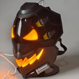 Overwatchs Ana Ghoul Glowing Mask, Smile Design Cos Prop Helmet for OW Costume