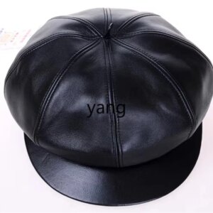 LMM autumn and winter sheep skin star anise doctor hat leather hat in the elderly