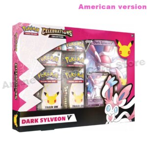 American Version Original Box PTCG Pokemon Card 25th Anniversary Dark Fairy Ibrahim Luxury/Charizard Gift Box Pocket Monster