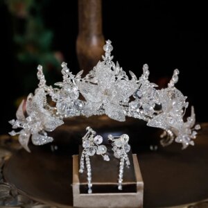 Bridal Crown Headdress Super Stylish Elegant High Sense Sweet Crown Wedding Dress Dress Hair Accessories