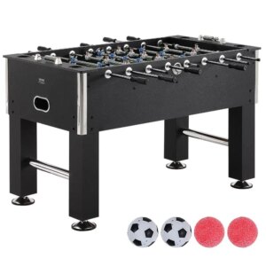 Foosball Table 55 Inch Standard Size Indoor Use for home Family Game Room Includes 4 Balls 4 Cup Holders