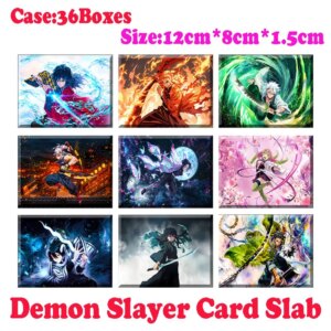 2024 Lastest Case Wholesale Demon Slayer Acrylic Slab Card Japanese Anime Mitsuri Tanjiro CCG TCG Hobbies Gift