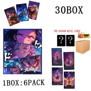 Wuxian yinghua Wholesales Demon Slayer Collection Card Booster Box Infinity Castle Arc Colored Paper Toys For Kids Playing Card
