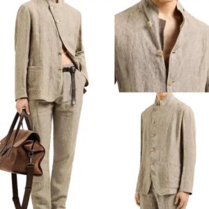 Vintage Wedding Suit for Man Slim Suits 2 Piece Blazer Pant Single Breasted Formal Suits for Men Business Party Customized