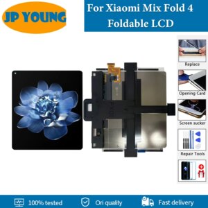 7.98″ AMOLED Foldable Screen For Xiaomi Mix Fold 4 LCD Display Touch Screen Digitizer Assembly For Xiaomi Mix Fold4 LCD Replace