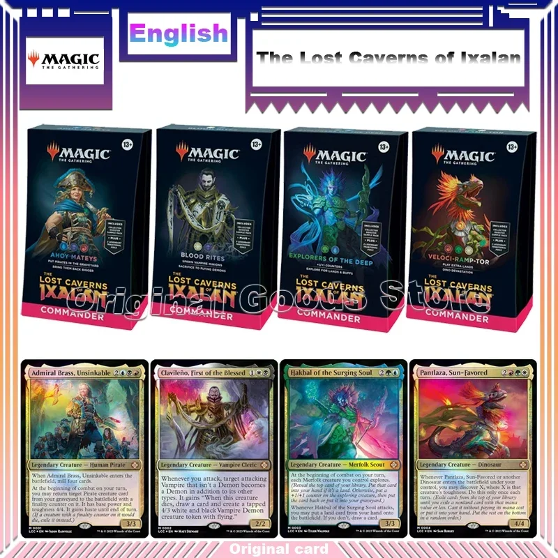Original Magic The Gathering The Lost Caverns of Ixalan Card English Commander Deck Bundle Collection Trading Cards Children Toy