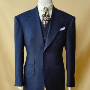 Classic Men Suit Cotton Wedding Tuxedo New Business Slim Fit 2-PCS Coat Vest Tailor-Made Groom Formal Occasions Size Customized