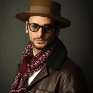 Custom elegant and stylish flat top brim hat for men