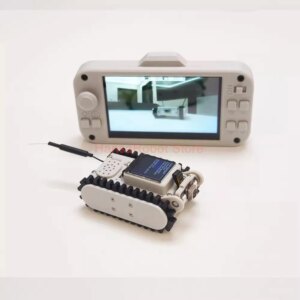 ESP32 APP RC Mini Robot Car Kit Pipeline Detection Wireless Video Camera Track Scanning Code Networking DIY Kit