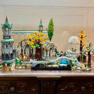 6167pcs New in Creative Film Series of The Rings Street View Building Blocks Castle Model Style Bricks for Boy Kids Gifts Toy