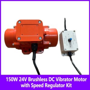 DC Vibrator 150W BrushlessMotor 24V with Speed Regulator Kit Mixer Truck Motor Downdraft Vibrator