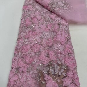 2025 Lace Fabric High Quality Lace Sequin,Luxury,Cloth,Tulle,Wedding Dresses,Embroidery,Mesh,Beaded