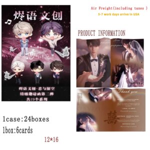 Wholesale Love And Deepspace Collection Cards Wave 2 Wedding Invitation Handsome Various Styles Characters Game Cards Fans Gift