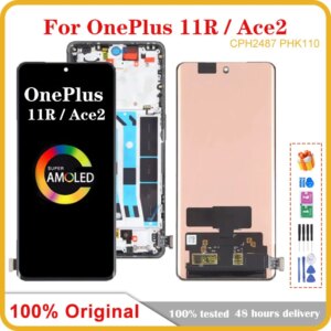 6.74″ Original For Oneplus 11R CPH2487 LCD Display Touch Screen Digitizer Assembly For Oneplus Ace 2 Ace2 PHK110 LCD Display