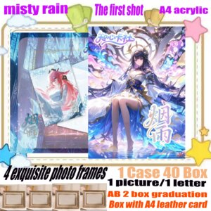 Wholesale latest goddess story mist and rain sexy character game collection card animation dimension A4 acrylic paper card hobby