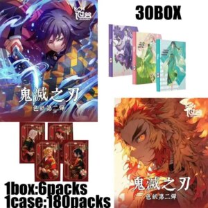 Demon Slayer Cards Booster Box Collection Wholesale Playing Cards Games Board Party Kids Toys Mystery Pack