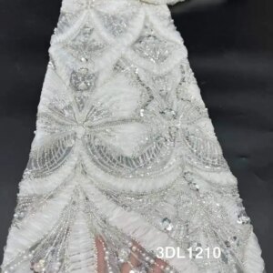 Africa Nigerian Beaded French Mesh Lace With Sequins High Quality 2025 Embroidery Lace Sequins Lace For Wedding Dresses Women