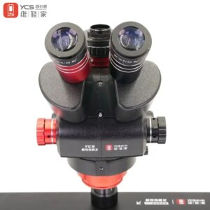 YCS 6558X Trinocular Microscope Pure Cooper Material High-definition Coating 6.5*58 Continuous Zoom Objective for Phone Repair