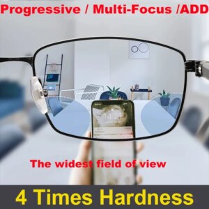 2025 Widest Field Multi-focus Prescription Progressive Lens See Far and Near ADD Lenses Office Reading Medical V+ Hard Durable