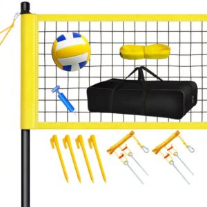 Sturdy and Durable Metal Material Outdoor Portable Beach Volleyball Set  Net
