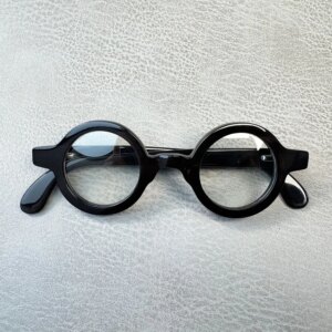 Eyeglass Frames Unique Retro Round Vintage Handmade Buffalo Horn Prescription Man Glasses Frames Optical Lenses Eyeglasses