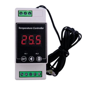 Rail type digital temperature controller two-way relay induction switch light box heating rod probe refrigeration
