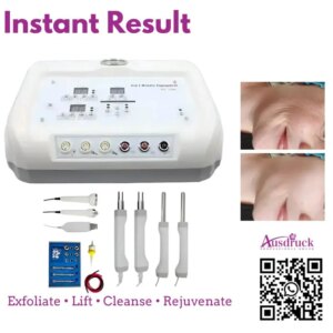4-in-1 Microcurrent Bio Diamond Dermabrasion Skin Scrubber – Anti-Aging, Acne, Deep Cleansing for Spa & Home