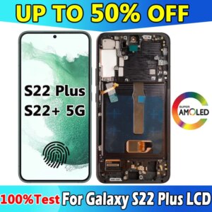 6.6” AMOLED S22+ 5G LCD For Galaxy S22 Plus 5G LCD Display SS906B/DS S906U S906W S906N S906E LCD Display Touch Screen Assembly