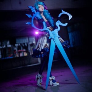 Game LOL Gwen Cosplay Scissors Prop Shears Weapons for Halloween Christmas Fancy Party Anime Exhibition Props Accessories