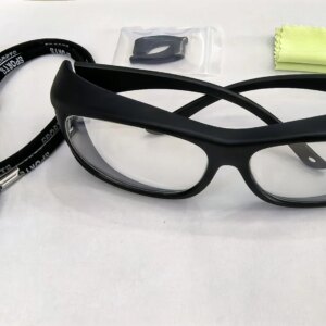 Superior radiation-blocking ray protection glasses with Front & Side Shields 0.5 & 0.75mmPb+neck strap for medical use