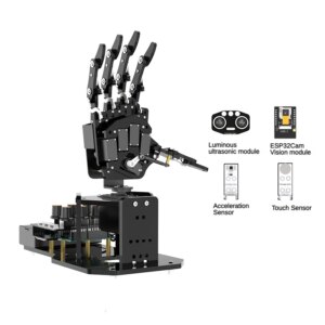 6 Dof Bionic Robot Hand with ESP32 AI Sensor Somatosensory Glove 5 Fingers for Arduino Robot DIY Kit Programmable Robotic Hands