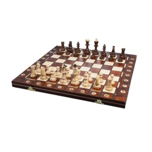 Hot Selling Tunisian Luxury Ebony/Olive Wood Chess Board Games Sets