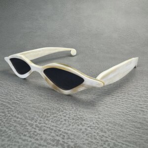 Man Sunglasses Women Unique Vintage Handmade White Horn Polarized Retro Glasses Men Sunglass Prescription Eyeglass Frames