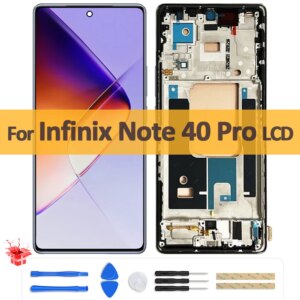 6.78″ Original AMOLED For Infinix Note 40 Pro 5G X6851 LCD Display Touch Screen Digitizer Assembly For Note 40 Pro X6850 LCD