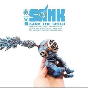 Sank Toys Sank The Child Little Sank The Wind Rise Series Blues Resin Painted Collection Figurine Figure Model Statue