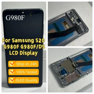 6.2” S20 OLED LCD For Samsung G980 G980F G981 G981F LCD Display 4G 5G Touch Screen Digitizer Assembly Replacement with Frame