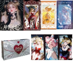 New Sailor Moon Moonlight Eternal Collection Cards Anime Character Fantasy Magic Flash long Enamel Metal Cards Xmas Gift
