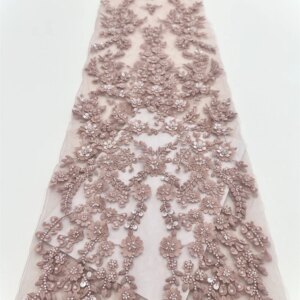 African Lace Fabric 2025 Sequins Beaded Embroidery Groom Nigerian Bridal High Quality French Tulle Lace Fabric For Wedding.