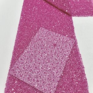Latest Heavy Beads pearl African Lace 2025 High Quality Sequins Nigerian French Tulle Fabric Embroidery for Women Dress