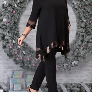 Two Piece Chiffon Trousers Evening Mother Of The Bride Dresses Mother Dresses For Weddings With  Coat