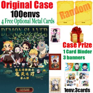 New Demon Slayer Tear-off Cards Wailigu 2nd Edition Hobby Anime Tanjirou Kamado Nezuko Mitsuri Tcg Ccg Flash Cards Doujin Toy