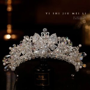 Bridal Crown Headdress High-Grade Baroque New Crown Headdress Wedding Photography Wedding Dress Hall