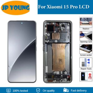 6.73″ Original AMOLED For Xiaomi 15 Pro LCD Display 24101PNB7C 2410DPN6CC Touch Panel Digitizer For Mi 15Pro LCD Replacement