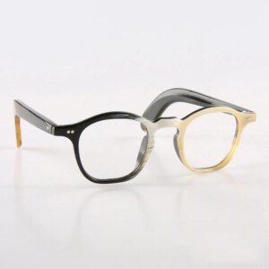 Eyeglass Frames Unique Square Vintage Retro Optical Lenses Eyeglasses Handmade Natural Horn Prescription Man Glasses Frames
