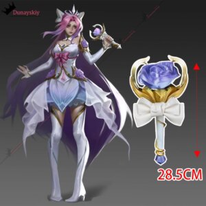 Game LOL Seraphine Seraphine Cosplay Microphone Prop Handmade PVC Material Perfect Copy 28.5CM Seraphine Role-playing Prop