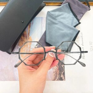 Belight Optical Vintage Irregular Shape Titanium Vintage Retro Women Men Eyeglasses Frame RG1088TI