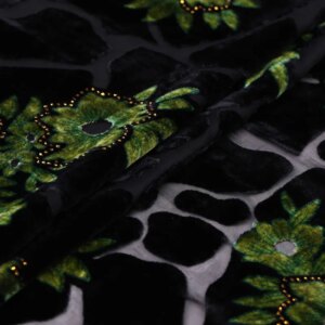 Spring and summer new silk brocade hollow true velvet cheongsam dress fabric